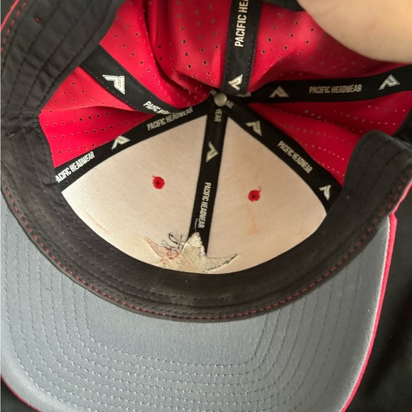 Vintage Pacific Headwear Style 474F Size L-XL Baseball Cap Red Bull Star Sporty - Picture 8 of 12